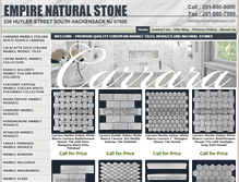 Tablet Screenshot of empiremarbledepot.com